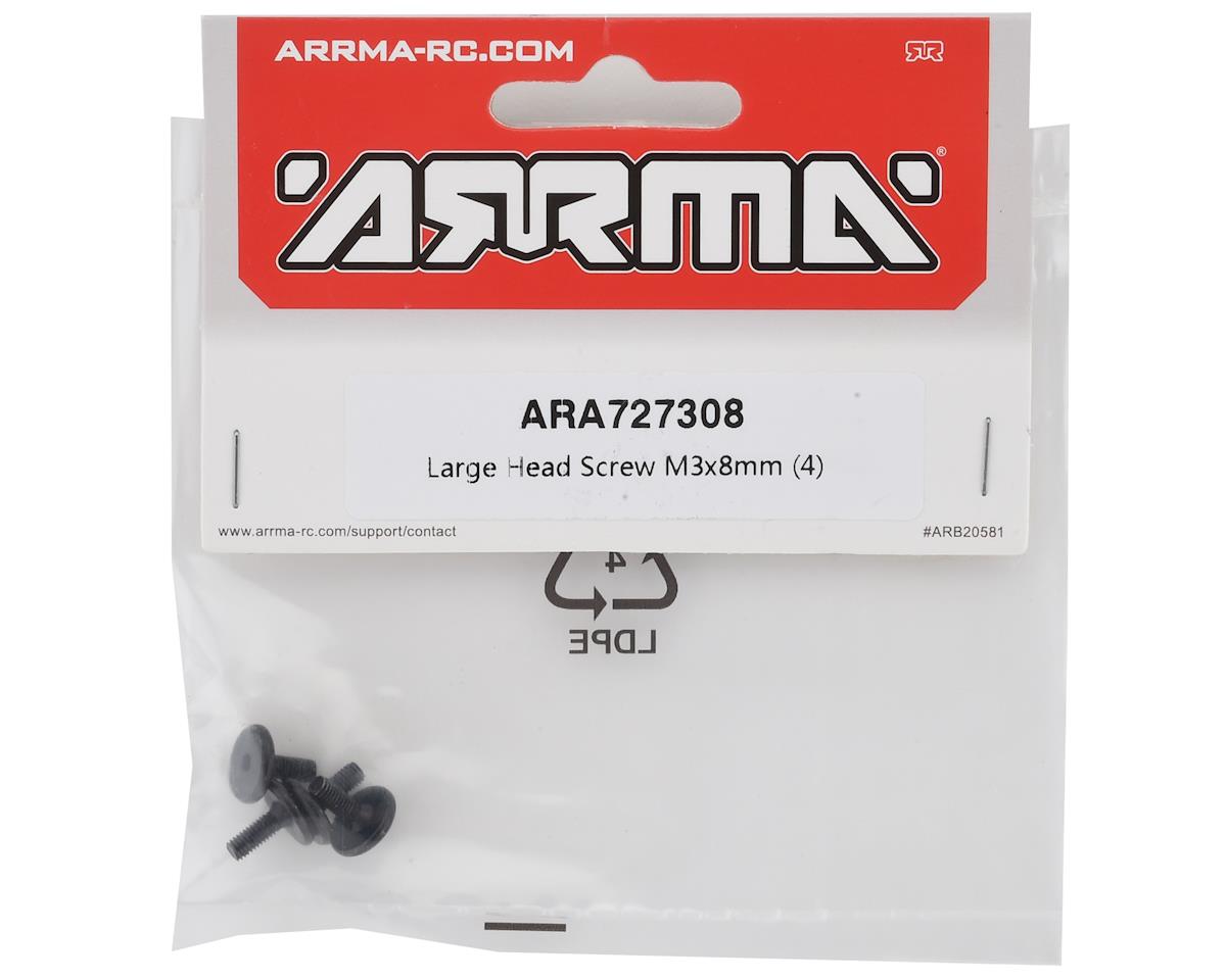 Arrma M3x8mm Large Head Screw (4)