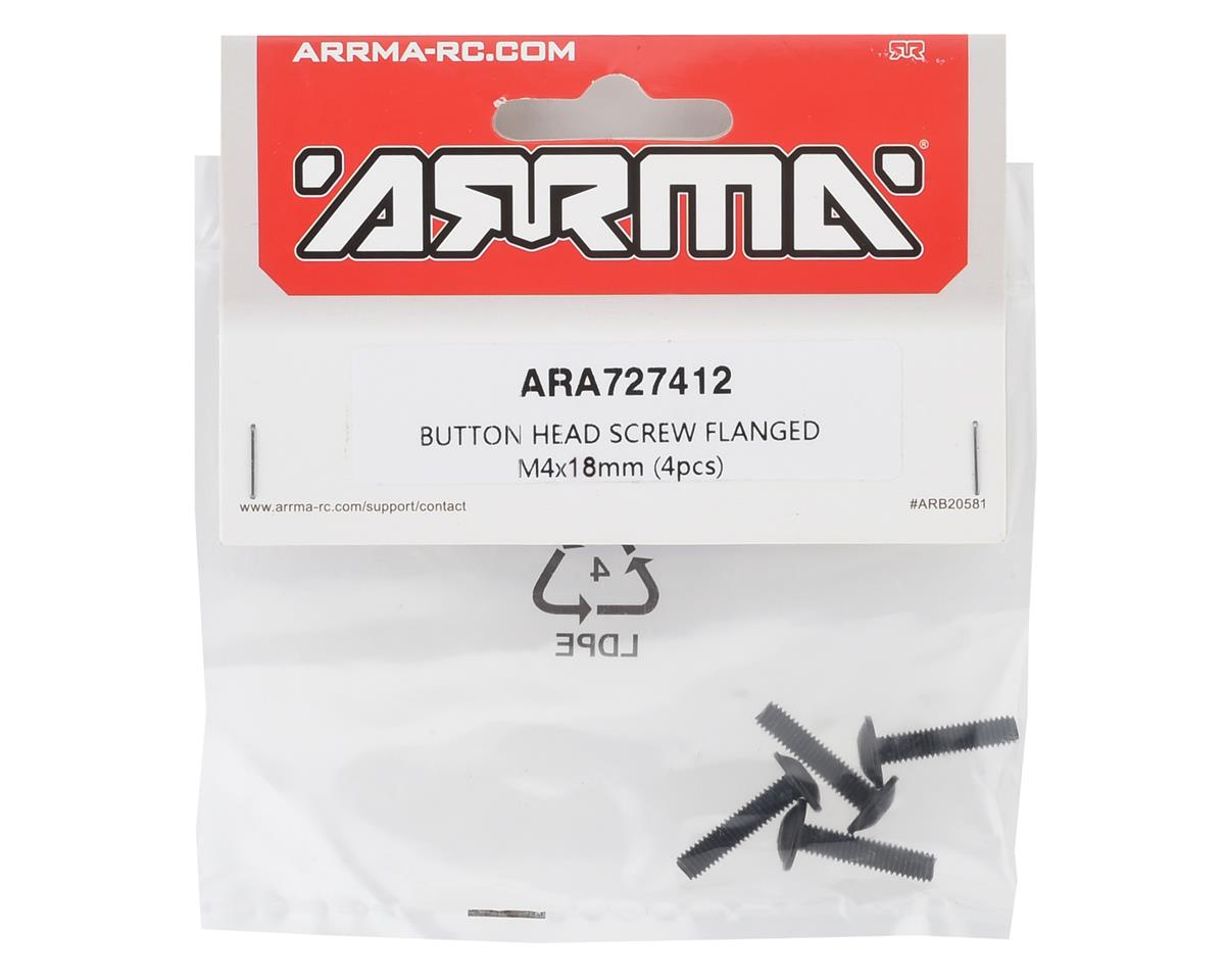 Arrma 4x18mm Flanged Button Head Screw (4)