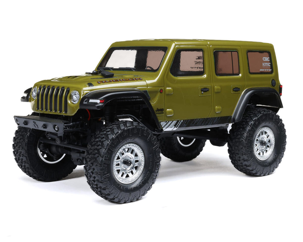 Axial SCX24 Jeep Wrangler JLU 4WD RTR Scale Mini Crawler (Green) w/2.4GHz Radio, Battery & Charger