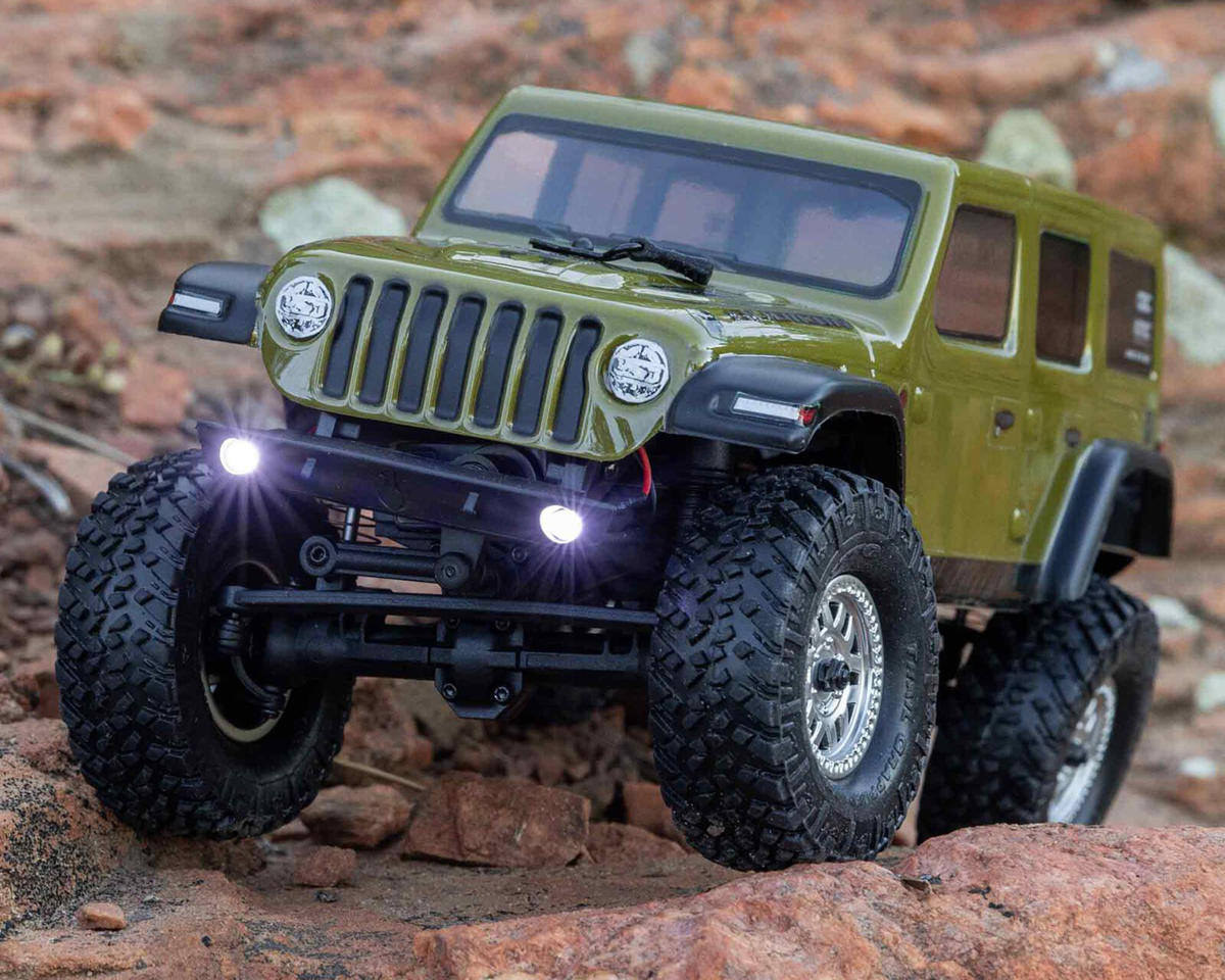 Axial SCX24 Jeep Wrangler JLU 4WD RTR Scale Mini Crawler (Green) w/2.4GHz Radio, Battery & Charger