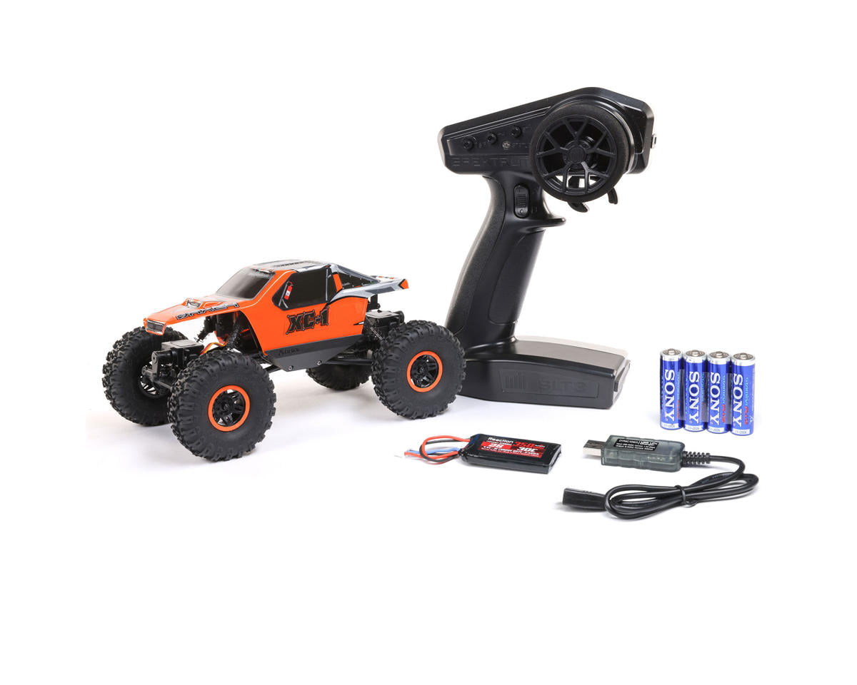 Axial AX24 XC-1 1/24 4WD RTR 4WS Mini Crawler (Orange) w/2.4GHz Radio, Battery & Charger