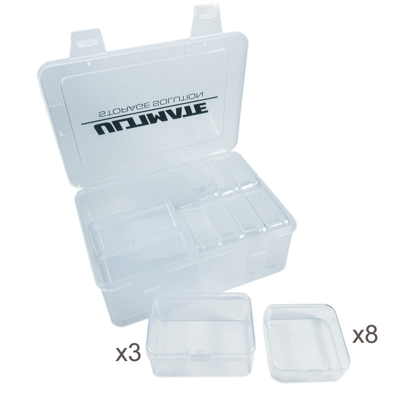 ULTIMATE PLASTIC BOX W/ 3 BIG & 8 MED INNER BOXES