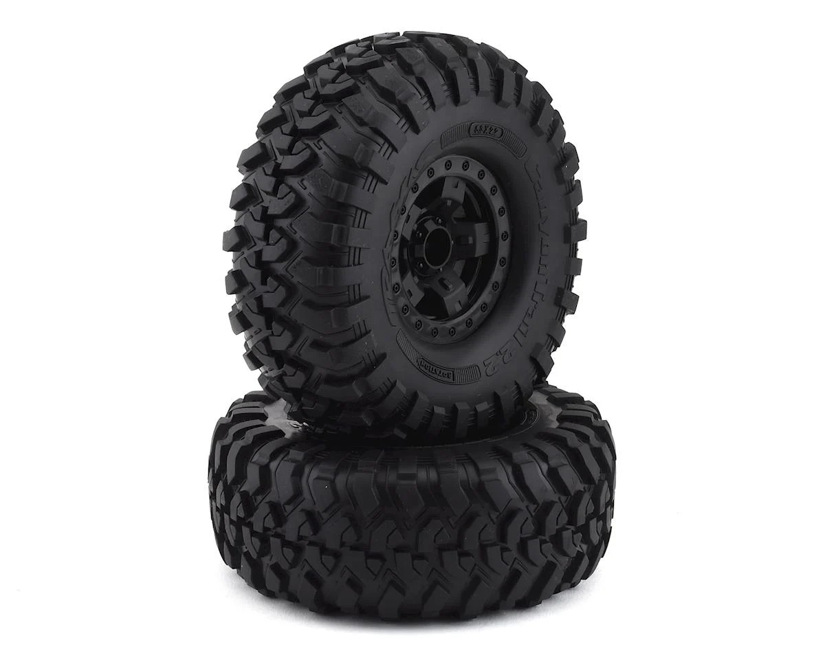 Traxxas TRX-4 Pre-Mounted Canyon Trail 2.2" Crawler Tires (Black) (2) w/Sport Wheels & 12mm Hex