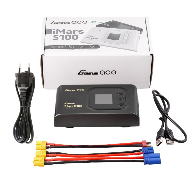 Gens ace iMars S100 G-Tech AC Balance RC Battery Charger-Black