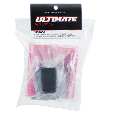 ULTIMATE AIRMAX AIR FILTER W/ 6 PRE-OILED FILTER FOAMS