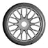 GRP Tires GT - TO3 Revo Belted Pre-Mounted 1/8 Buggy Tires (Silver) (2)  w/FLEX Wheel