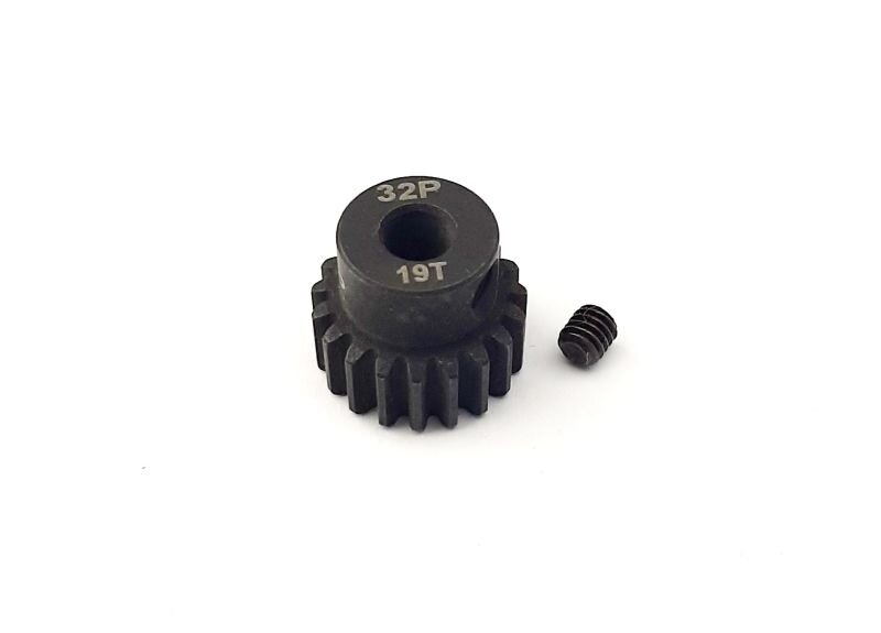 PROTONRC HSS 32DP Motor Pinions Gear - Black for 5mm shaft M4 Screw Hole with set screw