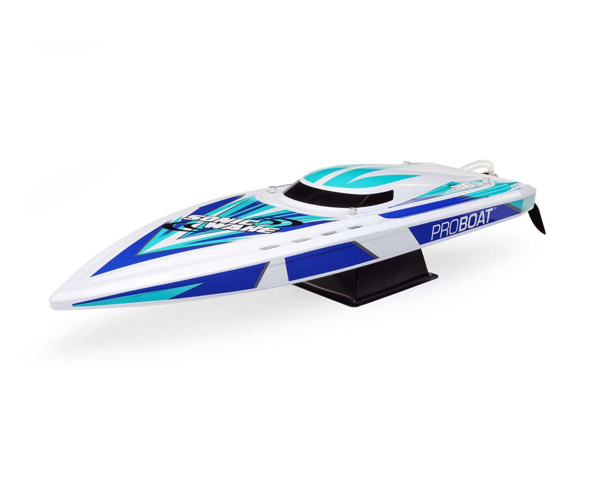 Pro Boat Sonicwake 36" Self-Righting RTR Deep-V Brushless Boat (White) w/Spektrum SLT3 2.4GHz Radio