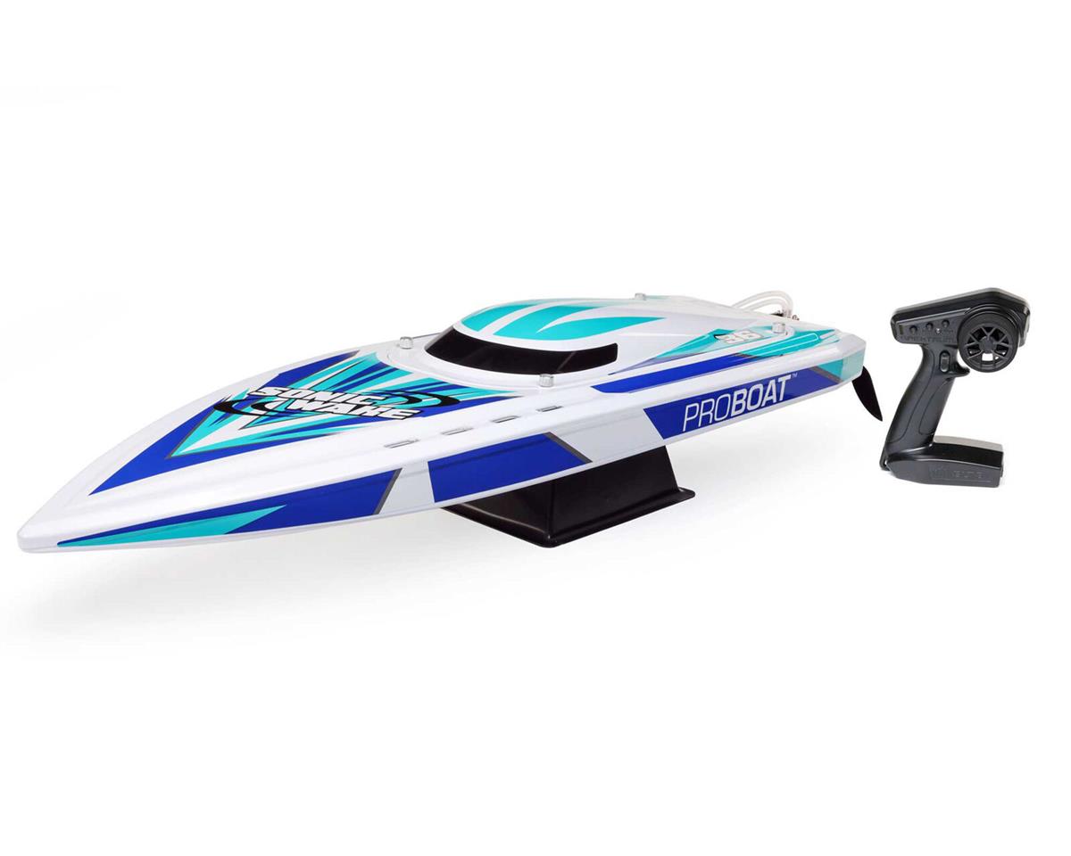 Pro Boat Sonicwake 36" Self-Righting RTR Deep-V Brushless Boat (White) w/Spektrum SLT3 2.4GHz Radio