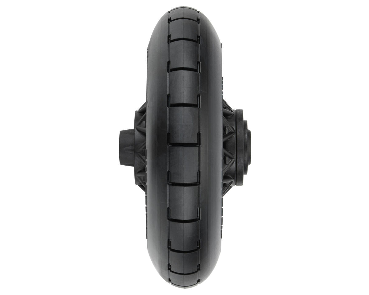 Pro-Line 1/4 Supermoto Motorcycle Rear Tire Pre-Mounted (Black) (1)