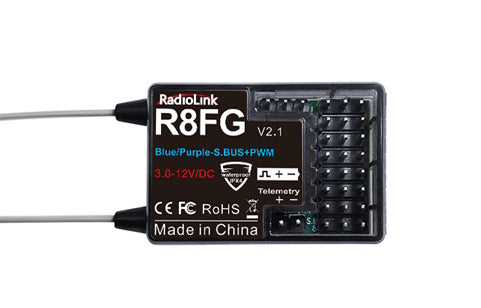 Radiolink R8FG 8-Channel Receiver v2.1 (Gyro and Telemetry incl.) R8FG