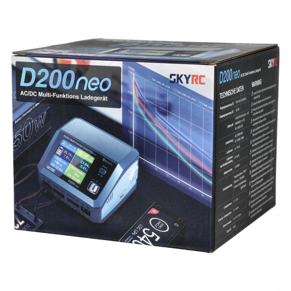 SkyRC D200 NEO DUO AC/DC CHARGER (AC 200W - DC 2X400W)