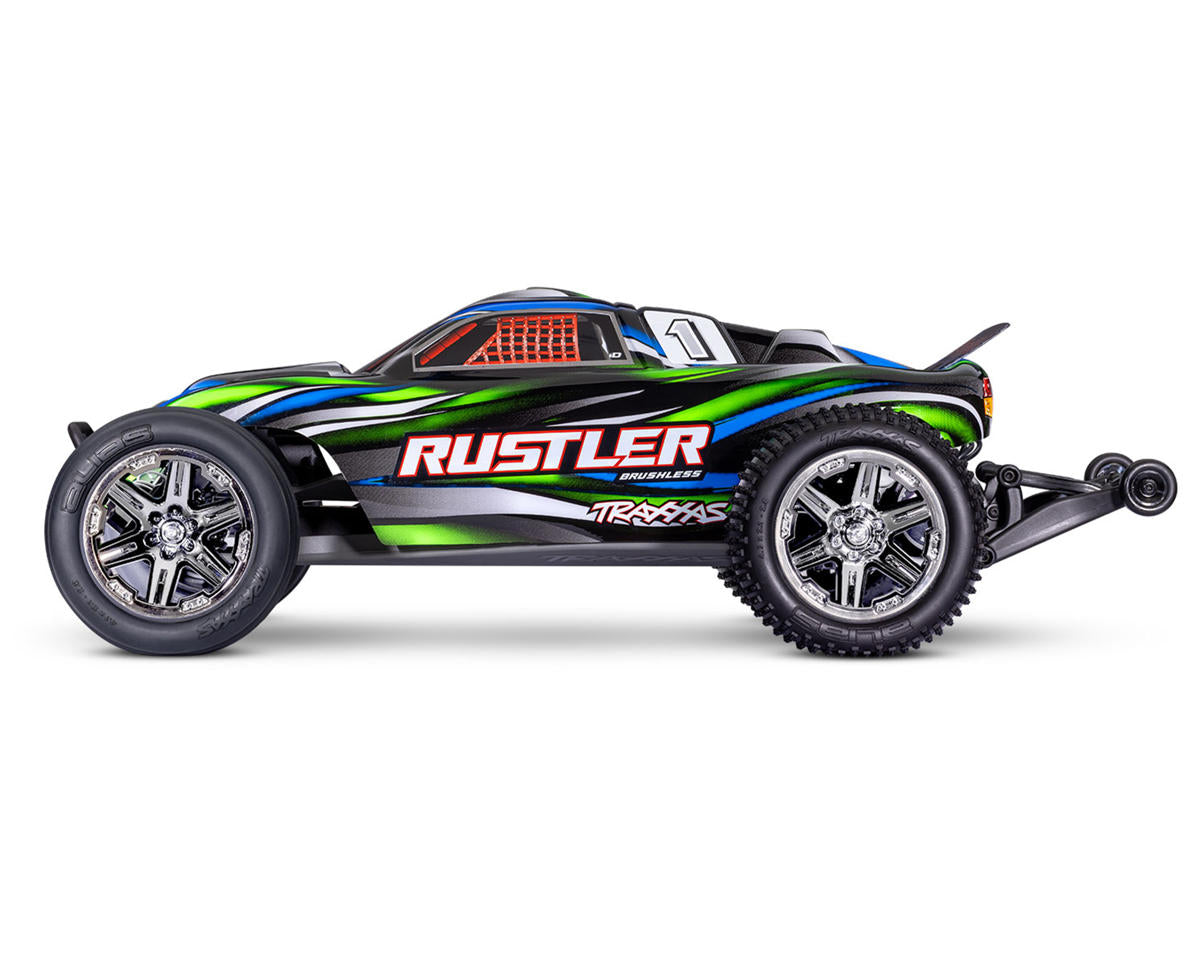 Traxxas Rustler BL-2s HD 1/10 RTR 2WD Brushless Stadium Truck  w/BL-2s ESC & TQ 2.4GHz Radio - Δώρο μπαταρία lipo & φορτιστής