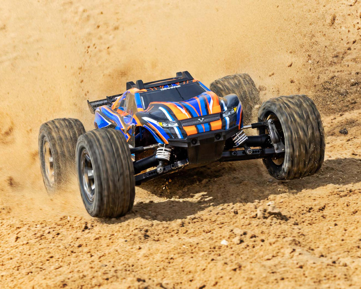 Traxxas Rustler 4x4 VXL Brushless RTR 1/10 4WD Stadium Truck (Orange) w/TQi 2.4GHz Radio & TSM