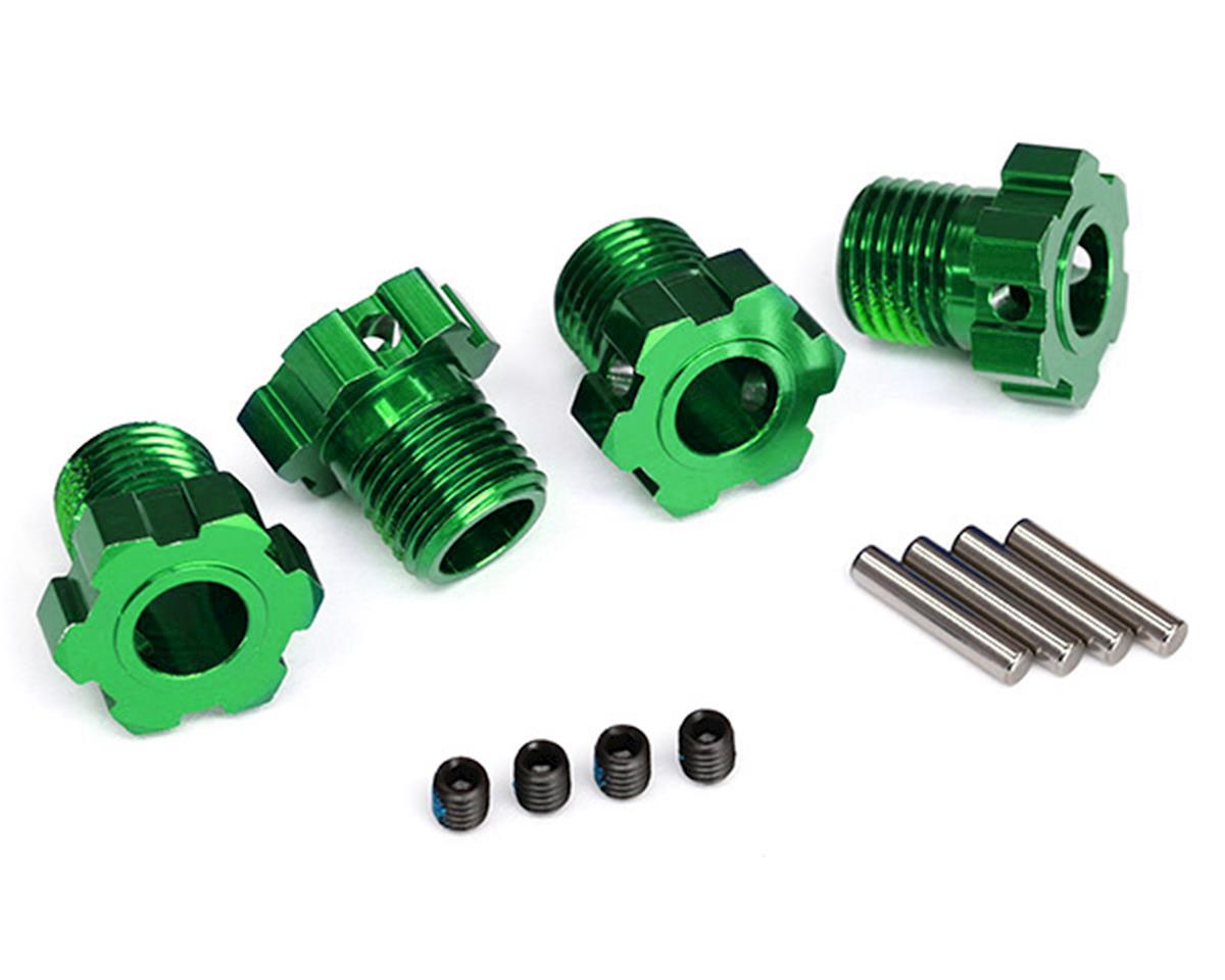 Traxxas 17mm Splined Wheel Hub Hex (Green) (4)