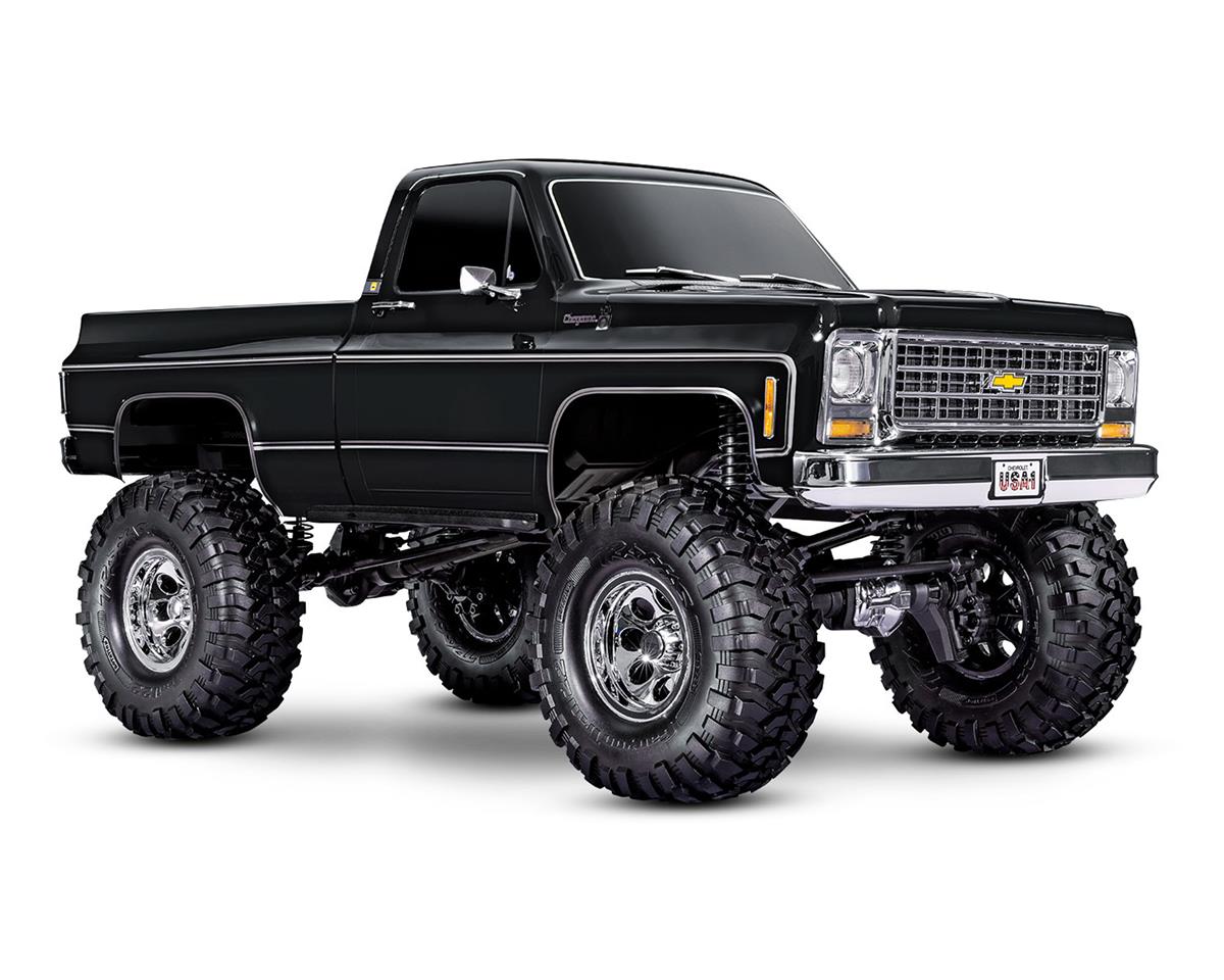 Traxxas TRX-4 1/10 High Trail Edition RC Crawler w/'79 Chevy K10 Truck Body (Black) &/TQi 2.4GHz Radio