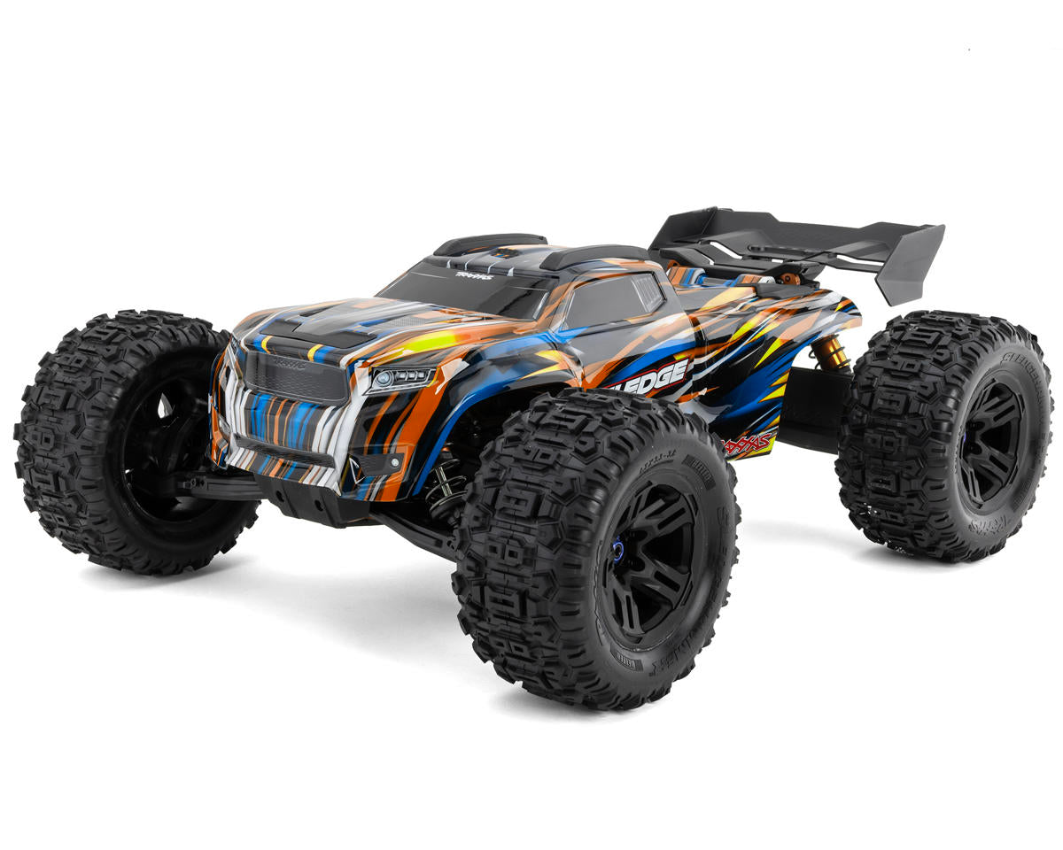 Traxxas Sledge RTR 6S 4WD Electric Brushless 1/8 Monster Truck (Blue) w/Belted Sledgehammer Tires & TQi 2.4GHz TSM Radio