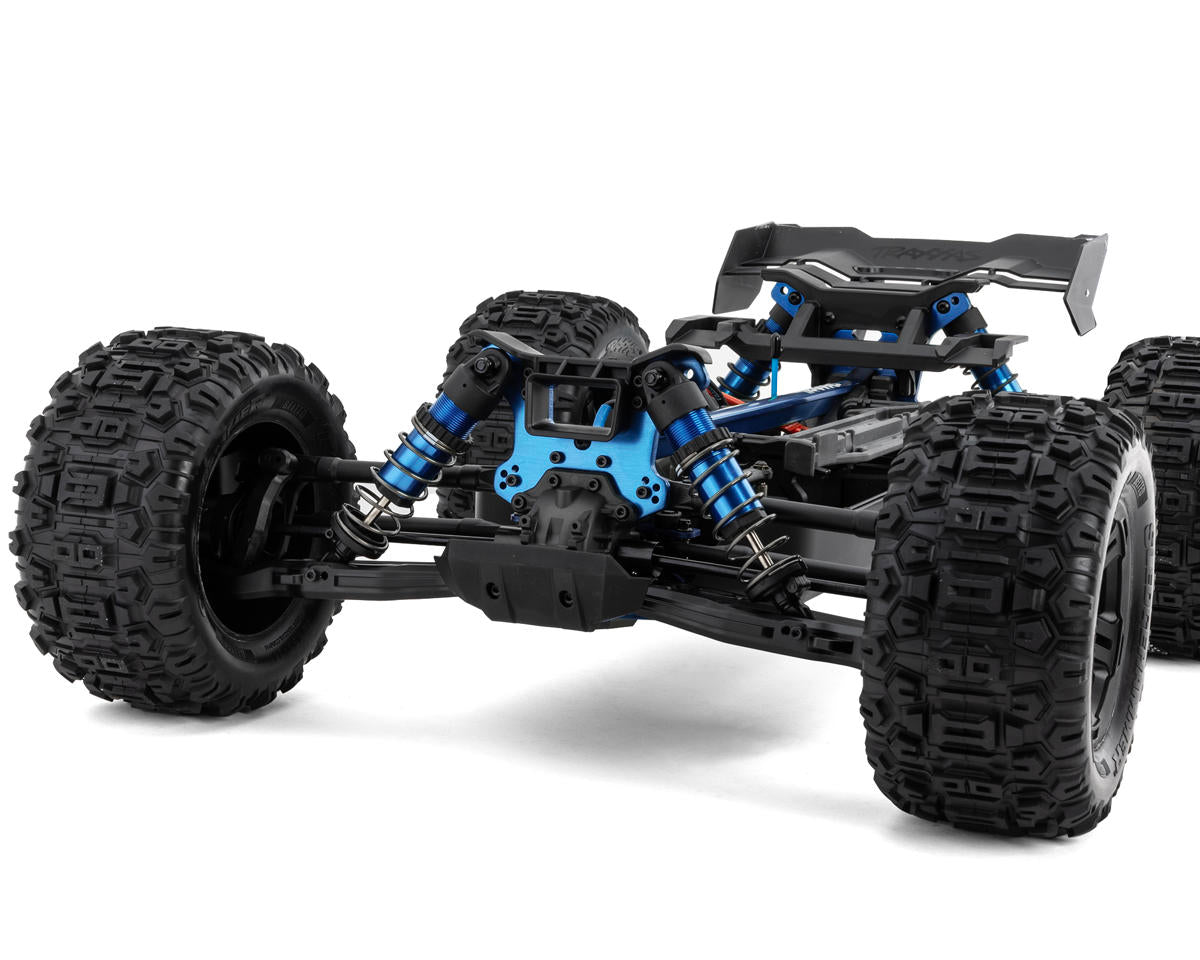 Traxxas Sledge RTR 6S 4WD Electric Brushless 1/8 Monster Truck (Blue) w/Belted Sledgehammer Tires & TQi 2.4GHz TSM Radio