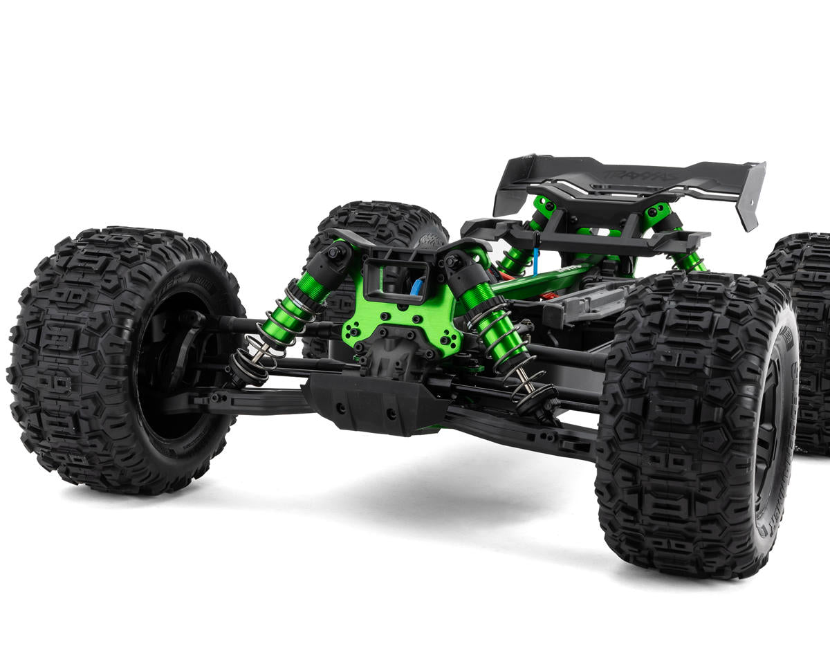 Traxxas Sledge RTR 6S 4WD Electric Brushless 1/8 Monster Truck (Green) w/Belted Sledgehammer Tires & TQi 2.4GHz TSM Radio