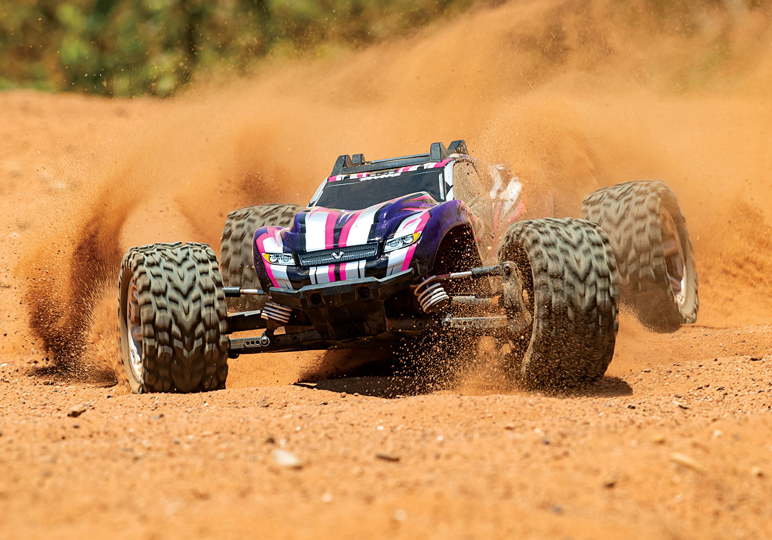 Traxxas Rustler 4X4 VXL Brushless RTR 1/10 4WD Stadium Truck (Pink) w/TQi 2.4GHz Radio & TSM