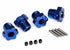 Traxxas 17mm Splined Wheel Hub Hex (Blue) (4)