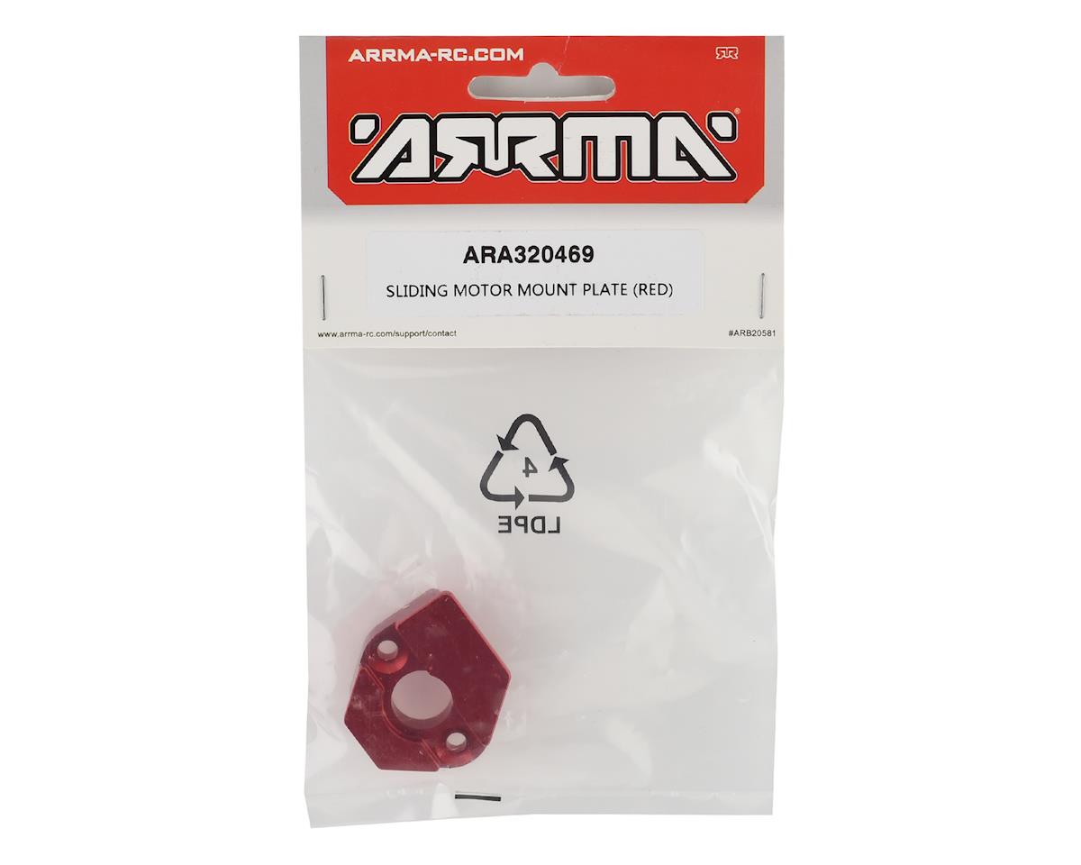 Arrma 1/8 BLX Aluminum Sliding Motor Mount Plate (Red)