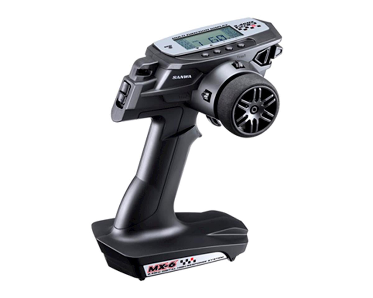 Sanwa MX-6 FH-E 3-Channel 2.4GHz Radio System w/RX-391W 3-Channel Receiver - RACERC