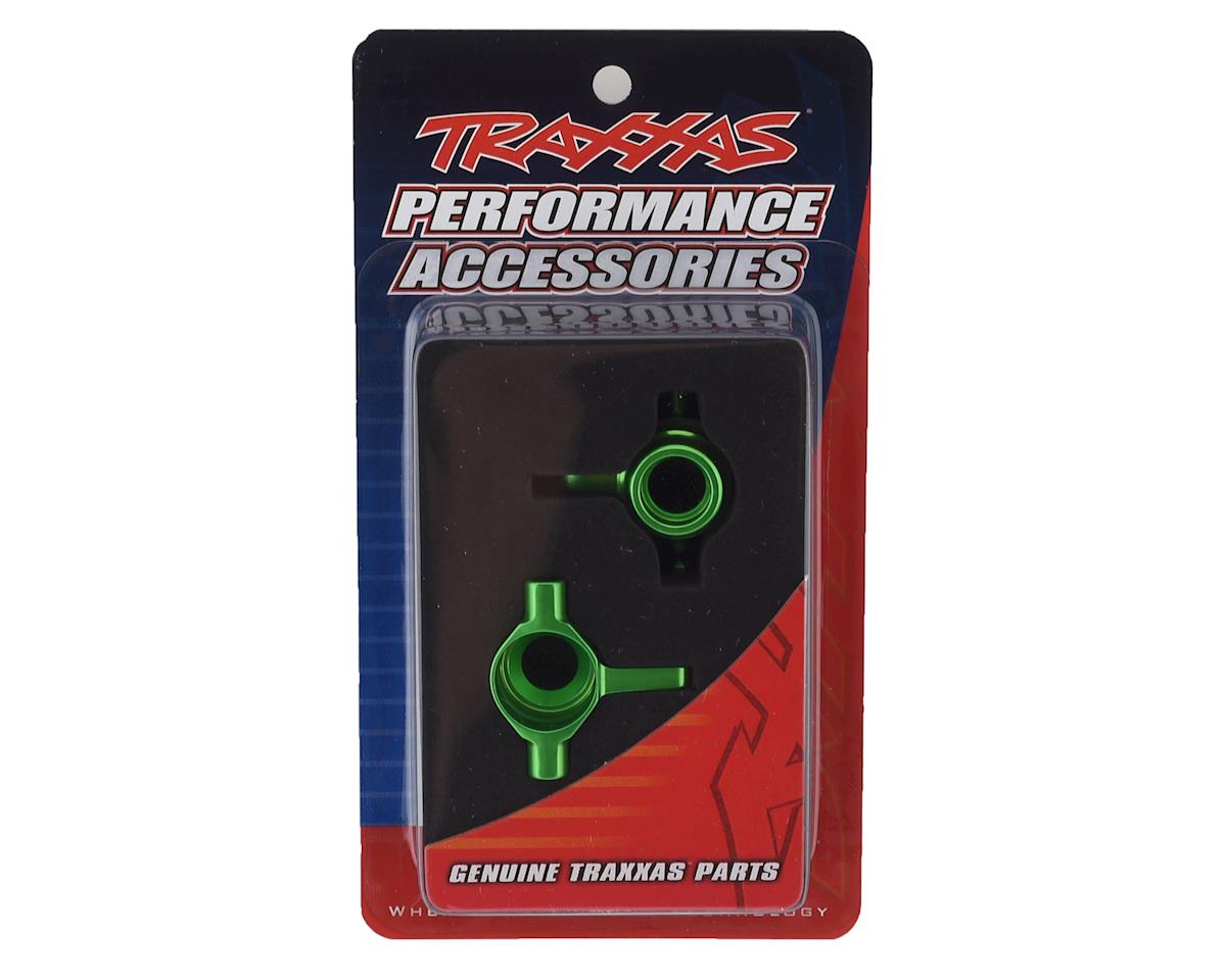 Traxxas Aluminum Steering Block Set (Green) (2)