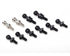 Traxxas Pivot Balls Black (6) Silver (2) Black Long (2)